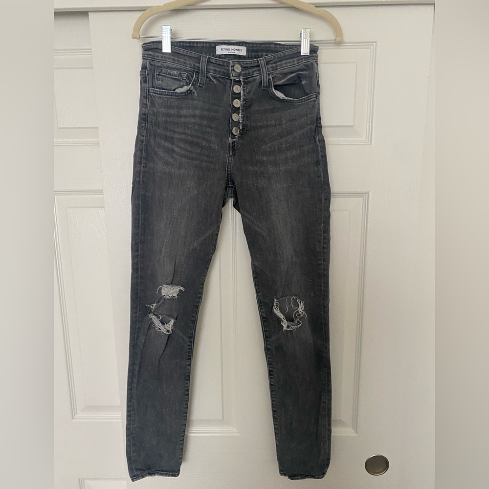 Flying Monkey washed gray/black jeans from Nordstrom